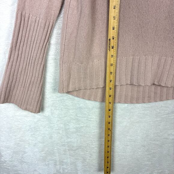 Skull Cashmere Cashmere Sweater Womens S Pink Bell Sleeve Preppy Coquette Barbie - Picture 3 of 7